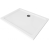 Mexen Flat brodzik prostokątny slim 130 x 90 cm, biały, syfon czarny - 40109013B