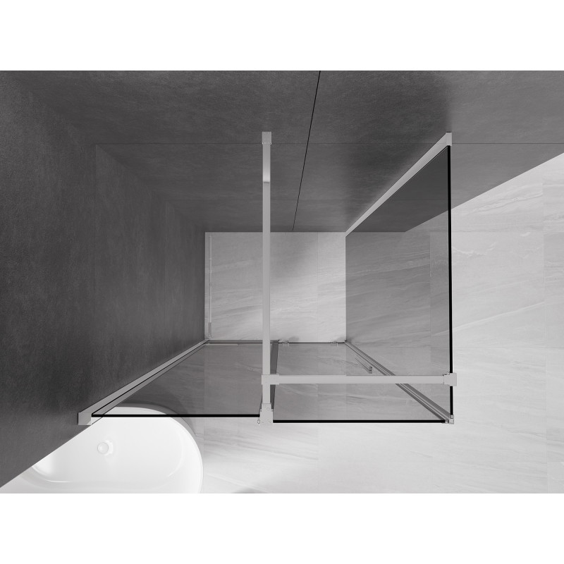 Mexen Velar kabina prysznicowa rozsuwana 90 x 80 cm, grafit, chrom - 871-090-080-41-01