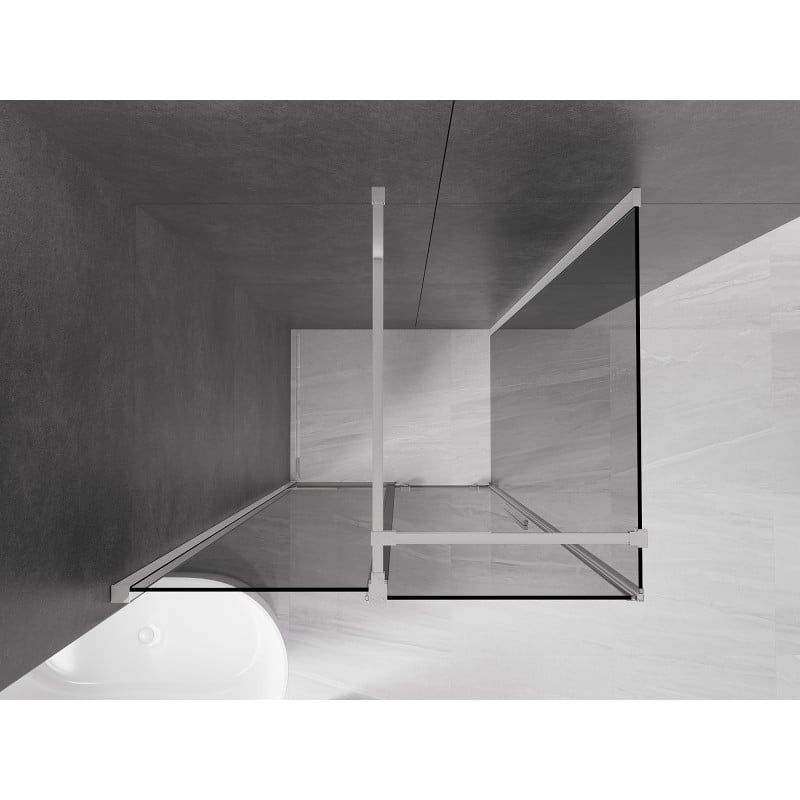 Mexen Velar kabina prysznicowa rozsuwana 120 x 110 cm, grafit, chrom - 871-120-110-41-01