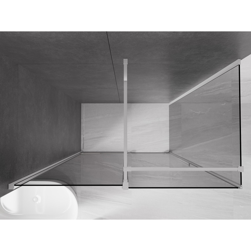 Mexen Velar kabina prysznicowa rozsuwana 130 x 70 cm, grafit, chrom - 871-130-070-41-01