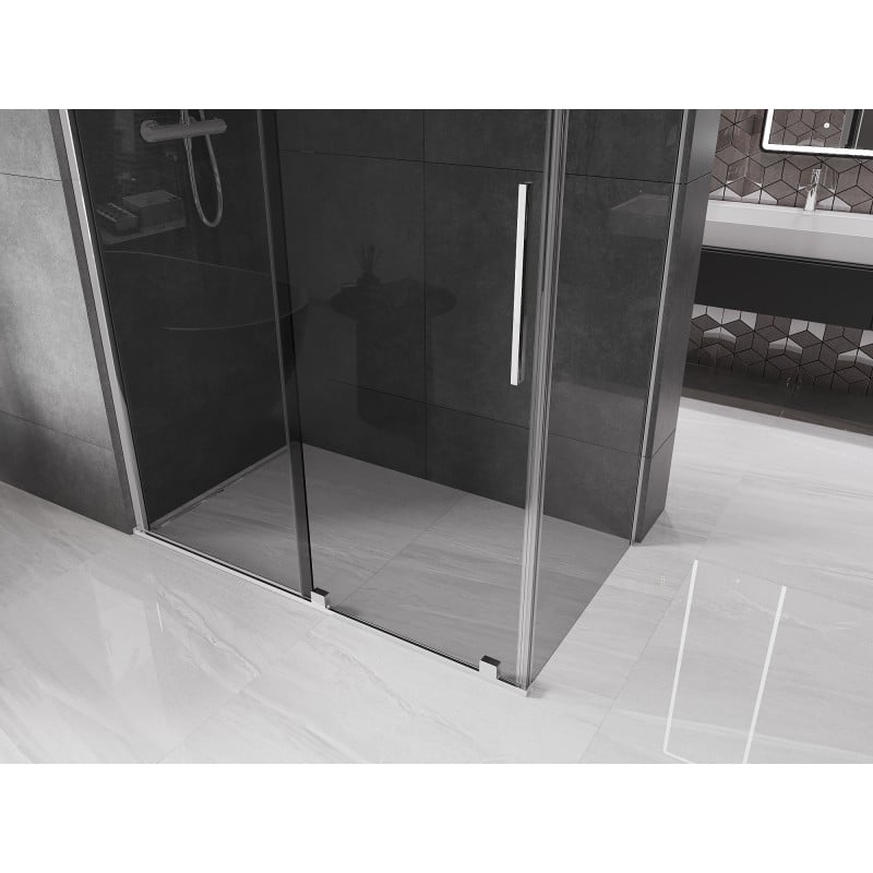 Mexen Velar kabina prysznicowa rozsuwana 160 x 75 cm, grafit, chrom - 871-160-075-41-01