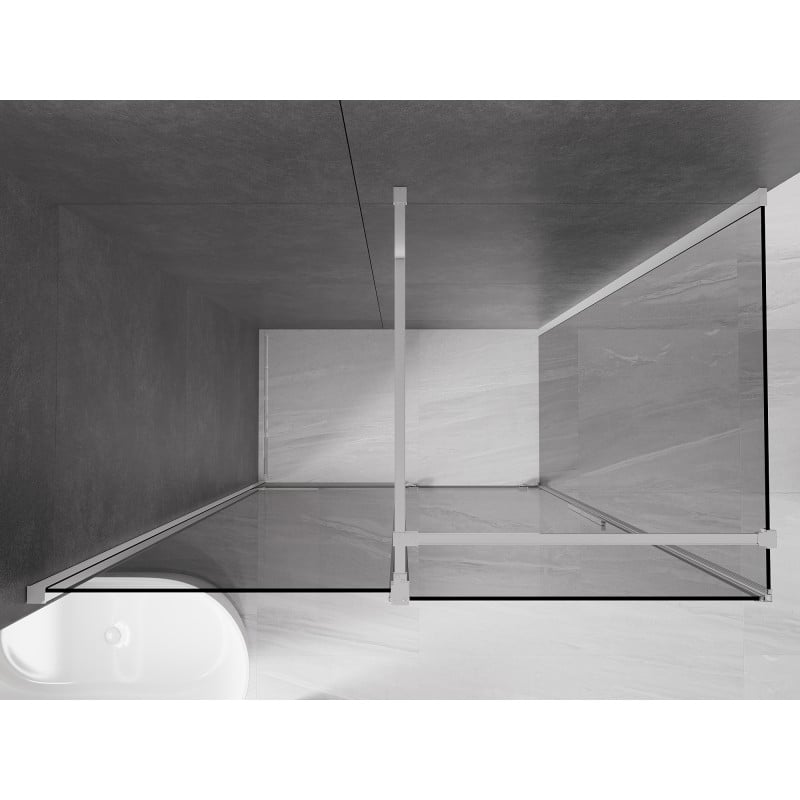 Mexen Velar kabina prysznicowa rozsuwana 160 x 70 cm, grafit, chrom - 871-160-070-41-01