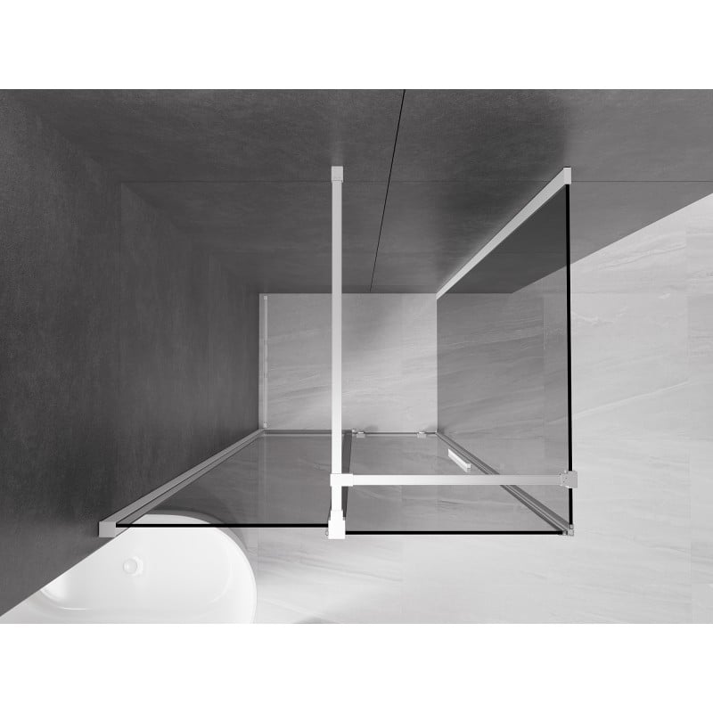 Mexen Velar kabina prysznicowa rozsuwana 90 x 120 cm, grafit, biała - 871-090-120-41-20