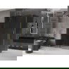 Mexen Velar kabina prysznicowa rozsuwana 160 x 100 cm, grafit, złota - 871-160-100-41-50