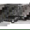 Mexen Velar kabina prysznicowa rozsuwana 160 x 70 cm, grafit, złota - 871-160-070-41-50