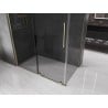 Mexen Velar kabina prysznicowa rozsuwana 140 x 85 cm, grafit, złota - 871-140-085-41-50