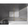 Mexen Velar kabina prysznicowa rozsuwana 160 x 85 cm, grafit, złota - 871-160-085-41-50