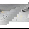 Mexen Flat brodzik prostokątny slim 110 x 90 cm, biały, syfon złoty - 40109011G