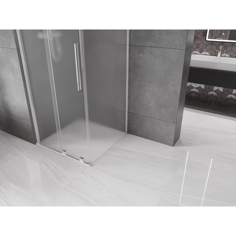 Mexen Velar kabina prysznicowa rozsuwana 90 x 90 cm, szron, chrom - 871-090-090-31-01