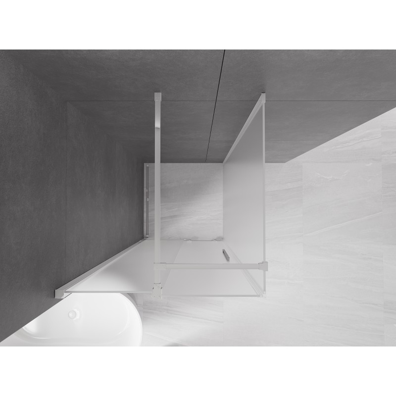 Mexen Velar kabina prysznicowa rozsuwana 100 x 100 cm, szron, chrom - 871-100-100-31-01