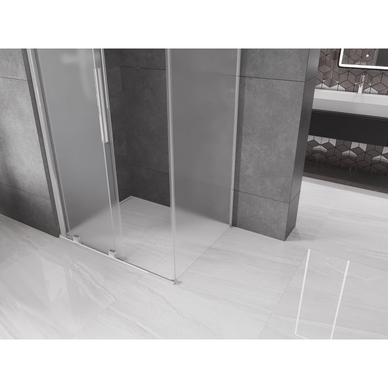 Mexen Velar kabina prysznicowa rozsuwana 110 x 85 cm, szron, chrom - 871-110-085-31-01