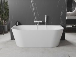 Mexen Oval+ wanna wolnostojąca przyścienna 170 x 80 cm, biała, przelew biały - 52681708000-20