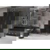 Mexen Velar kabina prysznicowa rozsuwana 130 x 80 cm, grafit, złota - 871-130-080-41-50