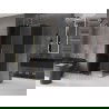 Mexen Velar kabina prysznicowa rozsuwana 130 x 80 cm, grafit, złota - 871-130-080-41-50