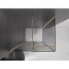 Mexen Velar kabina prysznicowa rozsuwana 140 x 90 cm, grafit, złota - 871-140-090-41-50