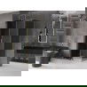 Mexen Velar kabina prysznicowa rozsuwana 120 x 90 cm, grafit, złota szczotkowana - 871-120-090-41-55