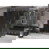 Mexen Velar kabina prysznicowa rozsuwana 140 x 70 cm, grafit, złota szczotkowana - 871-140-070-41-55