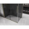 Mexen Velar kabina prysznicowa rozsuwana 150 x 90 cm, grafit, złota szczotkowana - 871-150-090-41-55