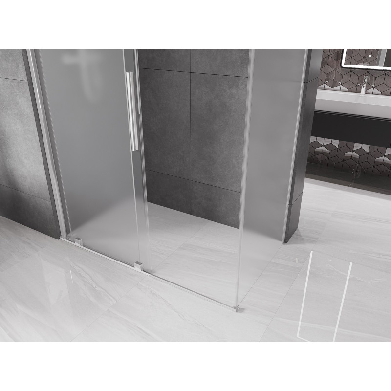 Mexen Velar kabina prysznicowa rozsuwana 140 x 70 cm, szron, chrom - 871-140-070-31-01