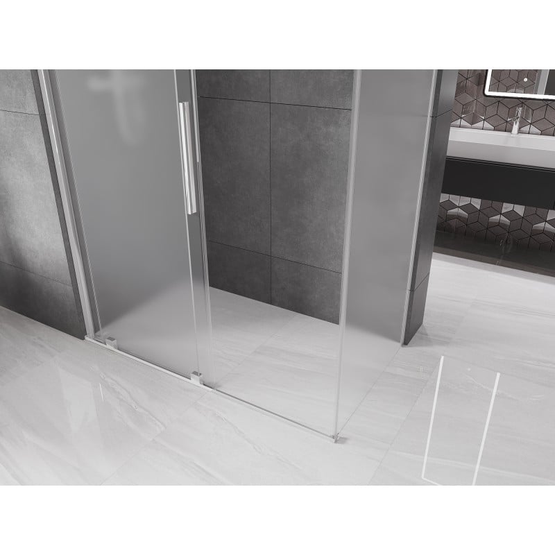 Mexen Velar kabina prysznicowa rozsuwana 140 x 75 cm, szron, chrom - 871-140-075-31-01