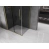 Mexen Velar kabina prysznicowa rozsuwana 130 x 90 cm, grafit, złota szczotkowana - 871-130-090-41-55