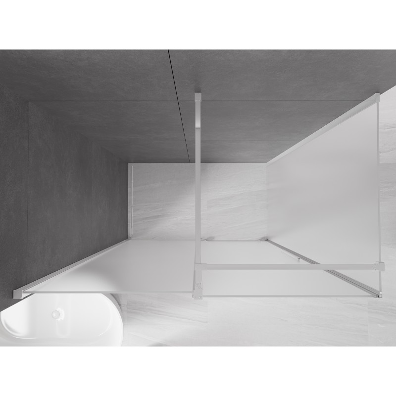 Mexen Velar kabina prysznicowa rozsuwana 160 x 90 cm, szron, chrom - 871-160-090-31-01