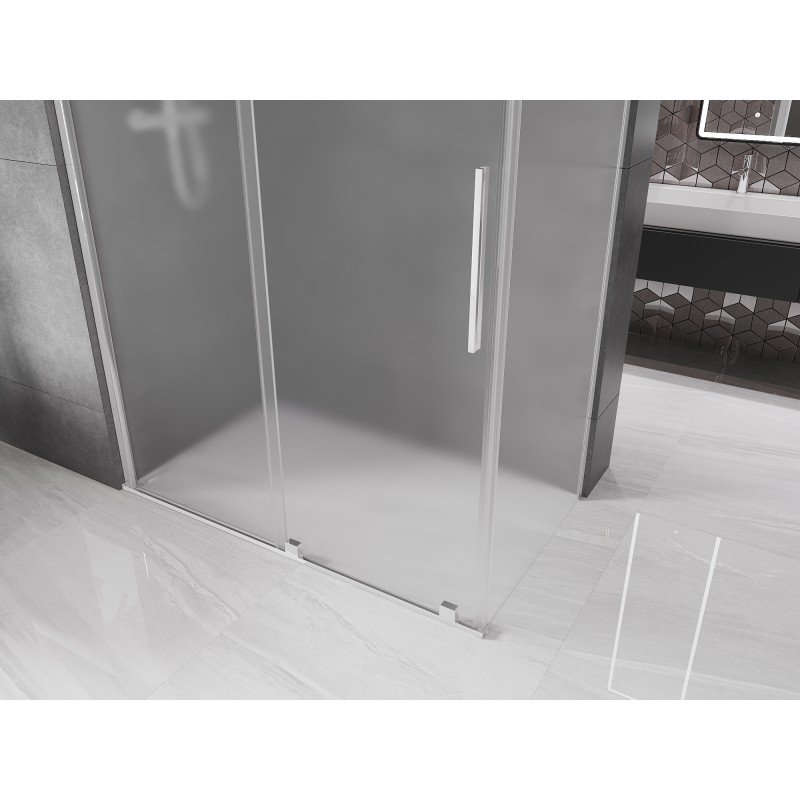 Mexen Velar kabina prysznicowa rozsuwana 160 x 85 cm, szron, chrom - 871-160-085-31-01