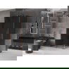 Mexen Velar kabina prysznicowa rozsuwana 120 x 75 cm, grafit, różowe złoto - 871-120-075-41-60