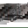 Mexen Velar kabina prysznicowa rozsuwana 130 x 85 cm, grafit, różowe złoto - 871-130-085-41-60