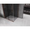 Mexen Velar kabina prysznicowa rozsuwana 130 x 90 cm, grafit, różowe złoto - 871-130-090-41-60