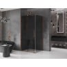 Mexen Velar kabina prysznicowa rozsuwana 130 x 90 cm, grafit, różowe złoto - 871-130-090-41-60