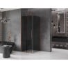 Mexen Velar kabina prysznicowa rozsuwana 120 x 120 cm, grafit, różowe złoto - 871-120-120-41-60