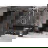 Mexen Velar kabina prysznicowa rozsuwana 140 x 85 cm, grafit, różowe złoto - 871-140-085-41-60