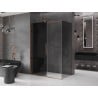 Mexen Velar kabina prysznicowa rozsuwana 140 x 70 cm, grafit, różowe złoto - 871-140-070-41-60