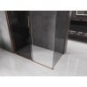 Mexen Velar kabina prysznicowa rozsuwana 140 x 75 cm, grafit, różowe złoto - 871-140-075-41-60