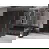 Mexen Velar kabina prysznicowa rozsuwana 150 x 70 cm, grafit, różowe złoto - 871-150-070-41-60