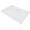 Mexen Flat brodzik prostokątny slim 100 x 90 cm, biały, syfon chrom - 40109010