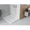 Mexen Flat brodzik prostokątny slim 100 x 80 cm, biały, syfon chrom - 40108010
