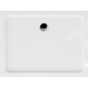 Mexen Flat brodzik prostokątny slim 100 x 80 cm, biały, syfon chrom - 40108010