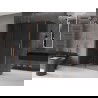 Mexen Velar kabina prysznicowa rozsuwana 160 x 85 cm, grafit, miedź szczotkowana - 871-160-085-41-65