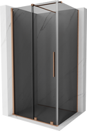 Mexen Velar kabina prysznicowa rozsuwana 140 x 90 cm, grafit, miedź szczotkowana - 871-140-090-41-65