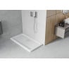 Mexen Flat brodzik prostokątny slim 140 x 70 cm, biały , syfon chrom - 40107014