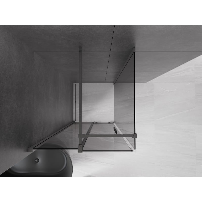 Mexen Velar kabina prysznicowa rozsuwana 90 x 90 cm, grafit, gun gray szczotkowany - 871-090-090-41-66