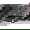 Mexen Velar kabina prysznicowa rozsuwana 120 x 85 cm, grafit, gun gray szczotkowany - 871-120-085-41-66