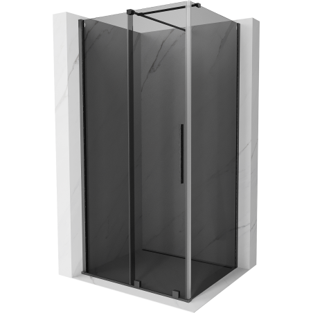 Mexen Velar kabina prysznicowa rozsuwana 120 x 80 cm, grafit, gun gray szczotkowany - 871-120-080-41-66