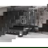 Mexen Velar kabina prysznicowa rozsuwana 150 x 80 cm, grafit, gun gray szczotkowany - 871-150-080-41-66