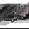 Mexen Velar kabina prysznicowa rozsuwana 150 x 70 cm, grafit, gun gray szczotkowany - 871-150-070-41-66