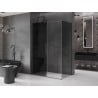 Mexen Velar kabina prysznicowa rozsuwana 150 x 80 cm, grafit, gun gray szczotkowany - 871-150-080-41-66
