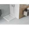 Mexen Flat brodzik kwadratowy slim 100 x 100 cm, biały, syfon chrom - 40101010