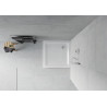 Mexen Flat brodzik kwadratowy slim 100 x 100 cm, biały, syfon chrom - 40101010